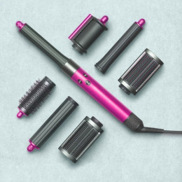 Стайлер Dyson Airwrap HS05 (фуксия/яркий никель) Complete Long с кейсом