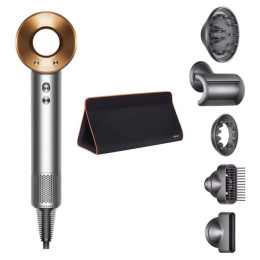 Фен Dyson Supersonic HD07 медный с черным дорожным чехлом и 5 насадками