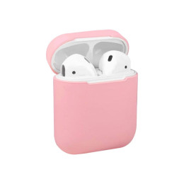Чехол AirPods 1/2 Silicone Case Pink
